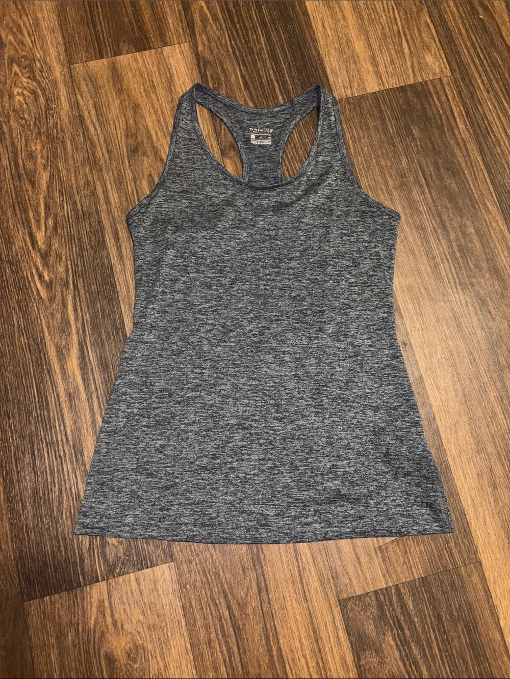 Women's NIKE Heather Gray Athletic Tank Top